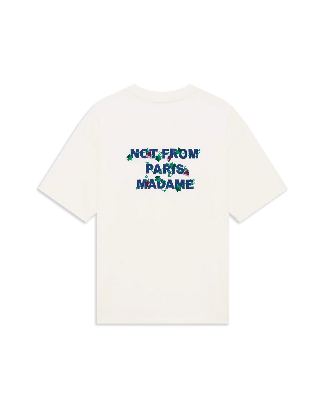 DRÔLE DE MONSIEUR - T-shirt Slogan Brodé Vigne Blanc Cassé