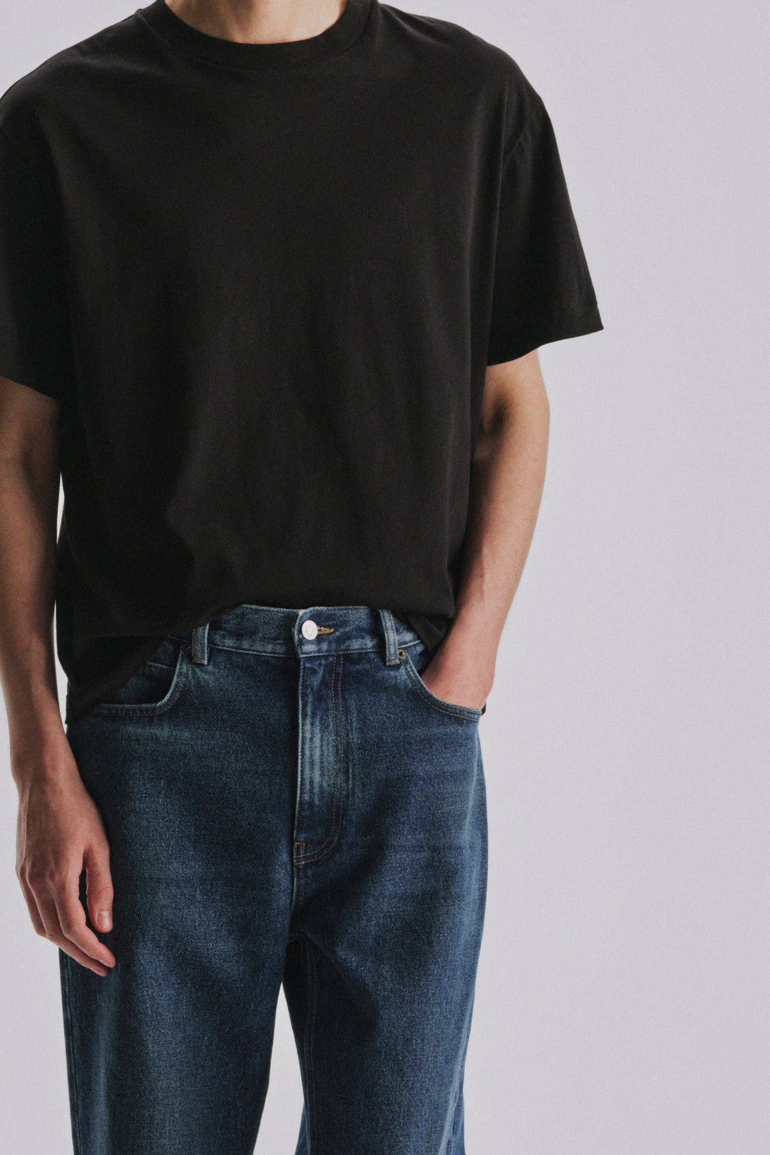 THE ROW - T-shirt Madoc en jersey de coton Noir
