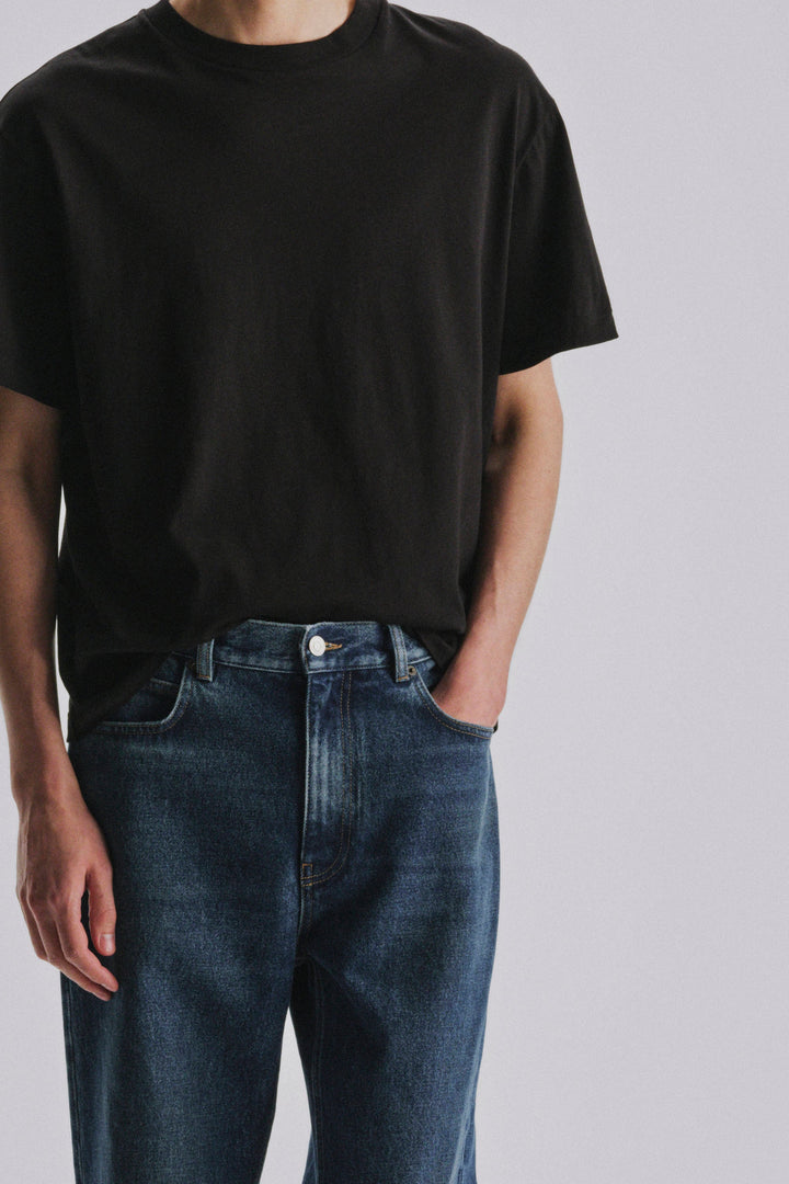 THE ROW - T-shirt Madoc en jersey de coton Noir