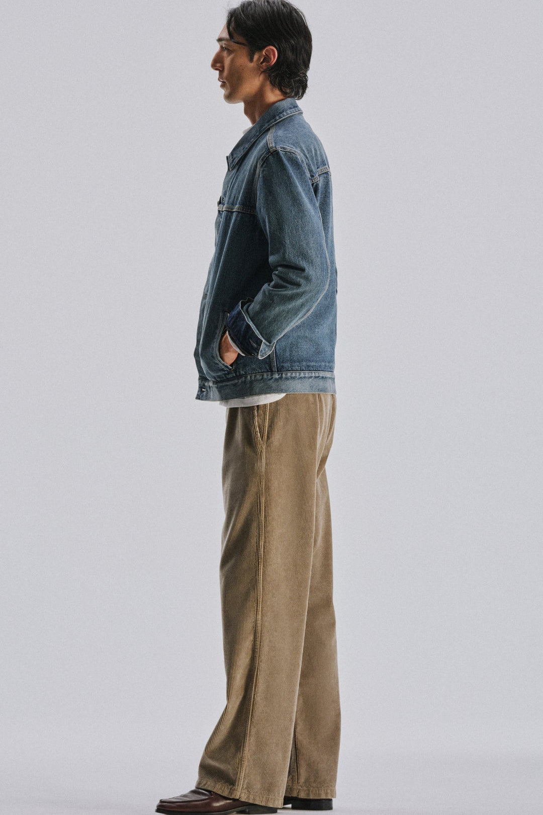 THE ROW - Veste Mendo en denim de coton Indigo vintage
