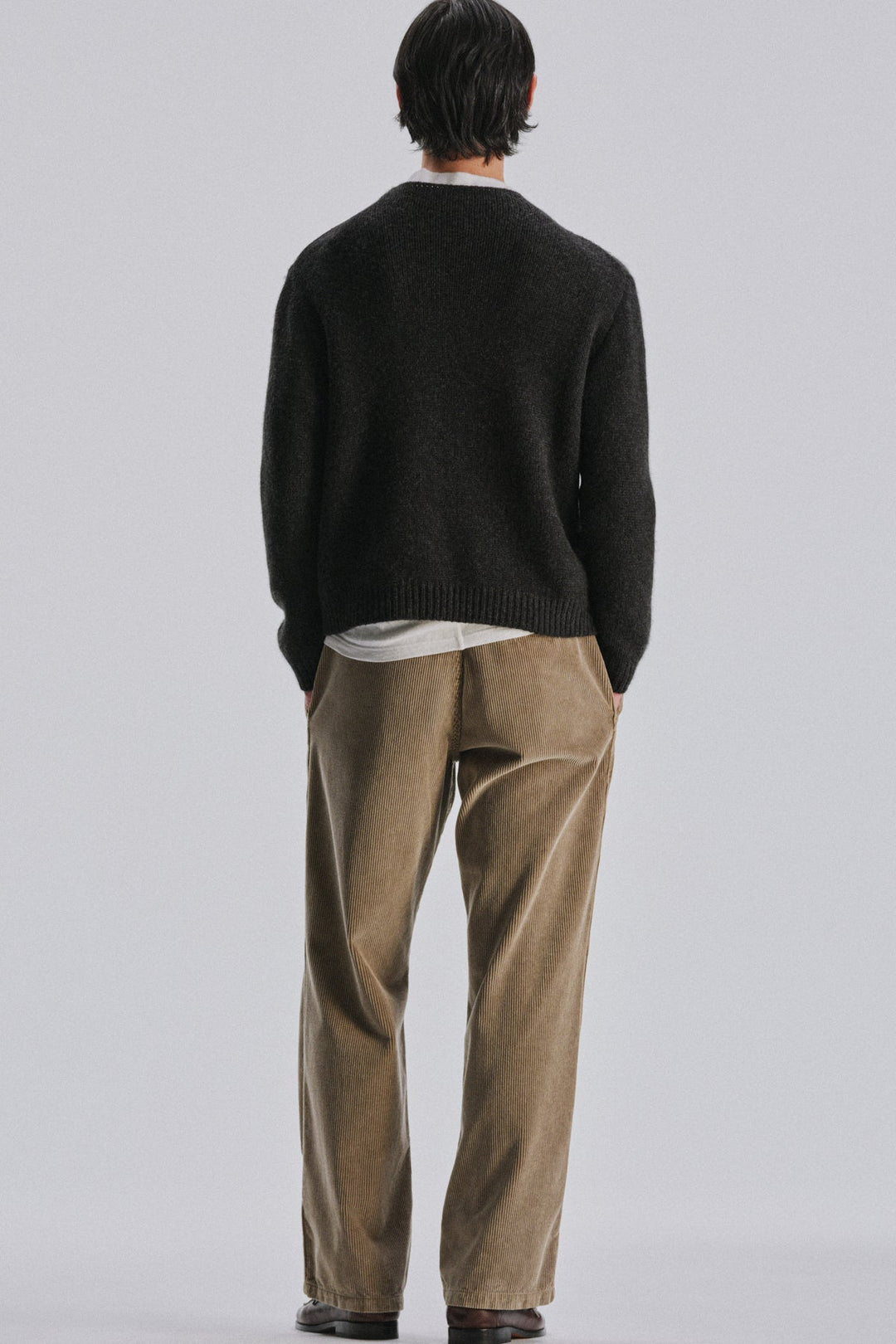 THE ROW - Pull Markhim col montant en cachemire Chiné anthracite
