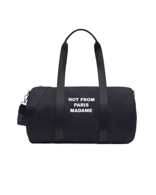 DRÔLE DE MONSIEUR - Sac de sport nylon Slogan Noir