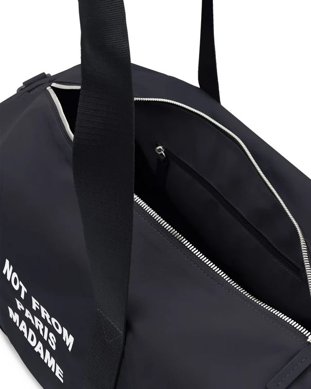 DRÔLE DE MONSIEUR - Sac de sport nylon Slogan Noir