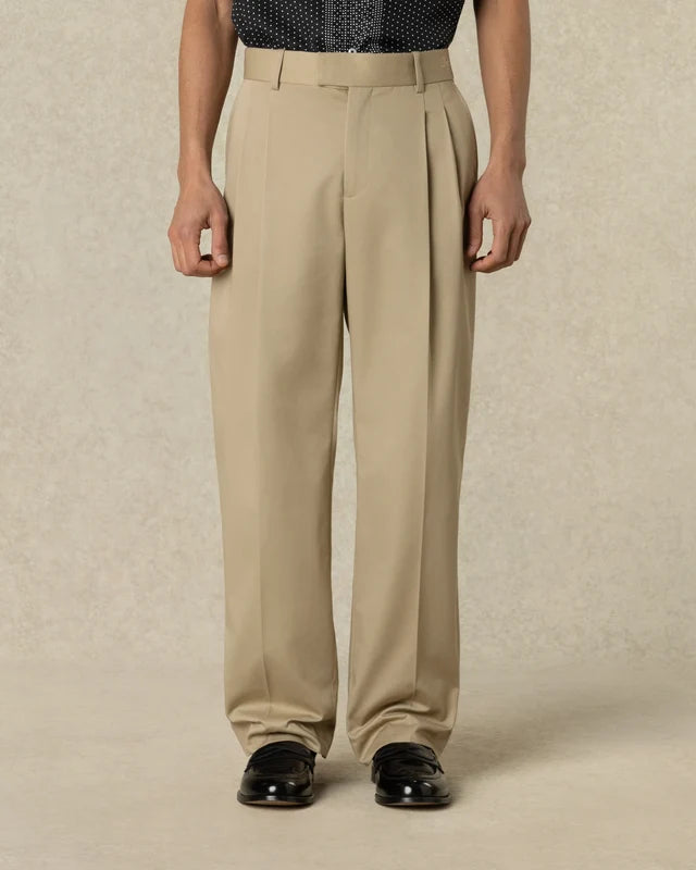 DRÔLE DE MONSIEUR - Pantalon Golfer Gabardine Beige