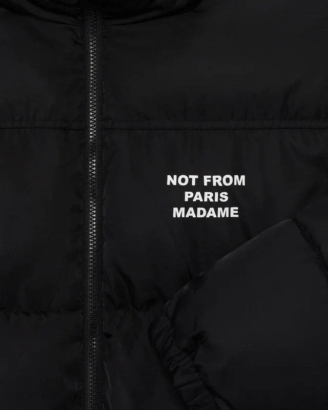 DRÔLE DE MONSIEUR - Doudoune Slogan Noir