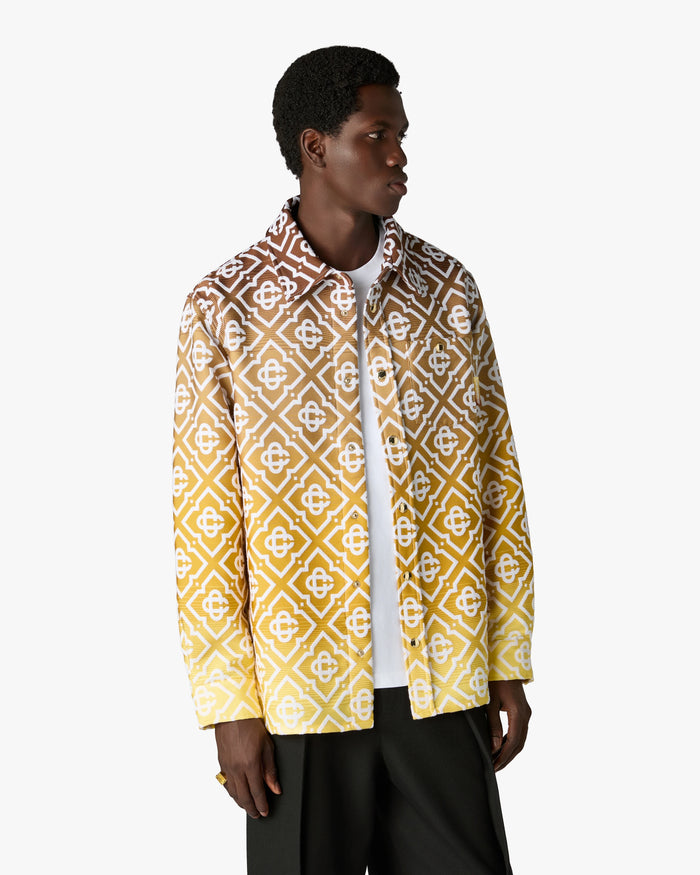 CASABLANCA - Veste-Chemise Monogramme Dégradé Beige
