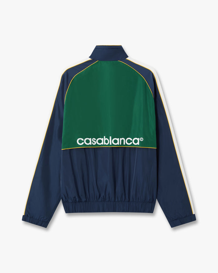 CASABLANCA – Veste coupe-vent à carreaux Vert et Bleu marine