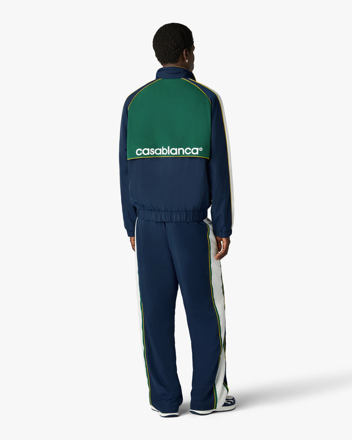 CASABLANCA – Veste coupe-vent à carreaux Vert et Bleu marine