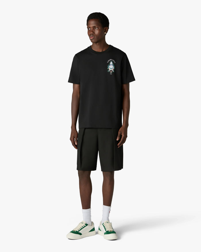 CASABLANCA - T-shirt Hotel Emblem Noir