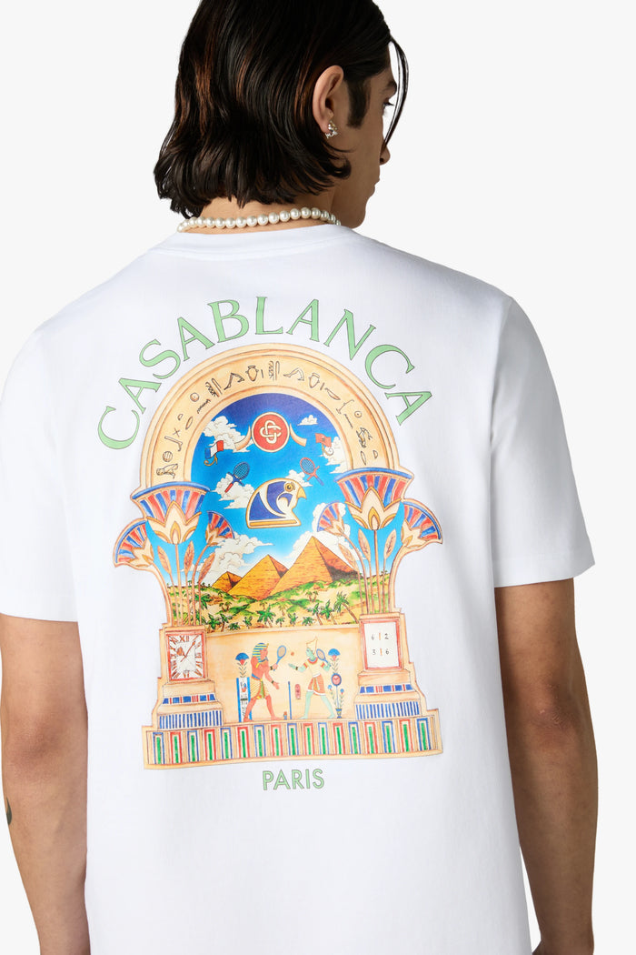 CASABLANCA - T-shirt Egyptian L'Arche Blanc