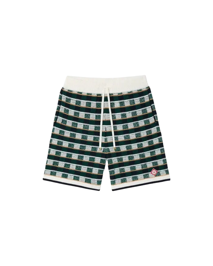 CASABLANCA - Short Crochet Motif Mosaïque Vert