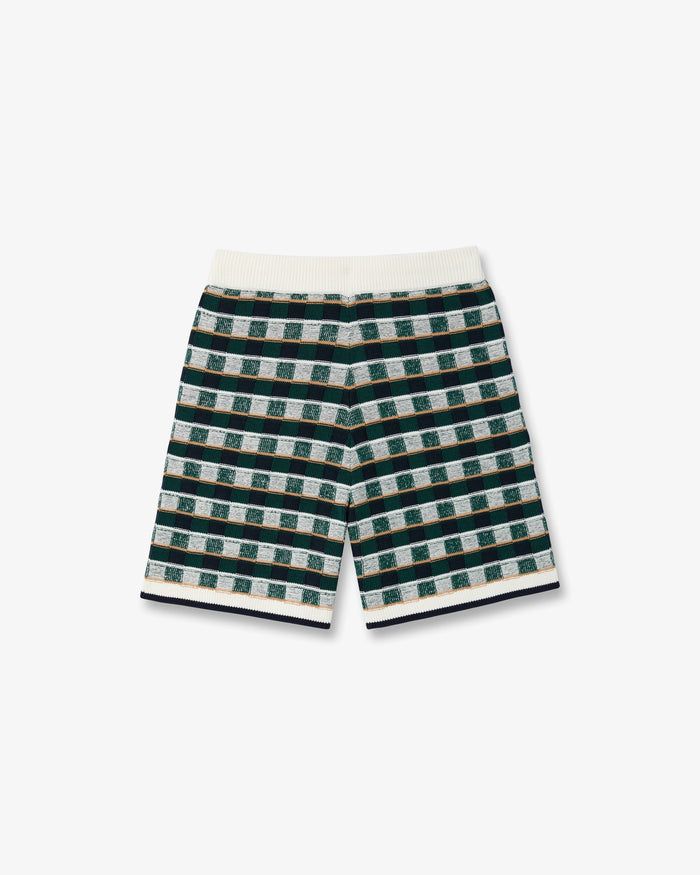 CASABLANCA - Short Crochet Motif Mosaïque Vert