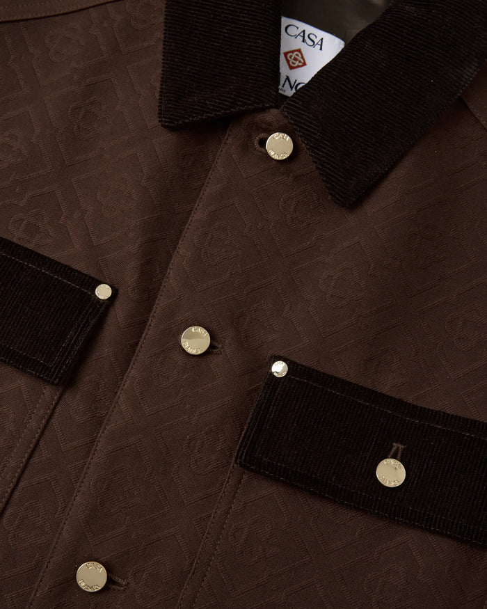 CASABLANCA – Veste safari Workwear Marron foncé