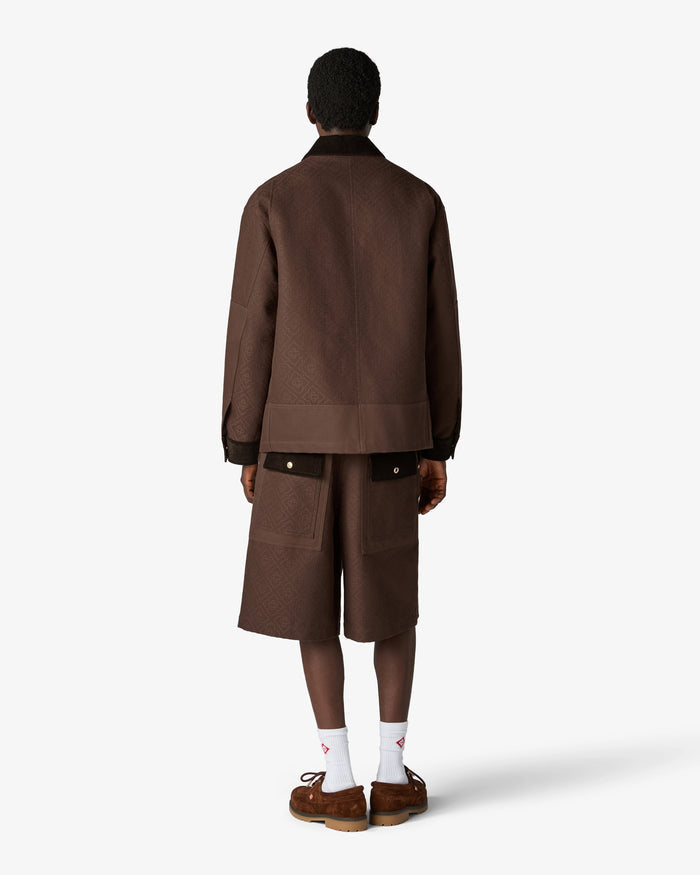 CASABLANCA – Veste safari Workwear Marron foncé