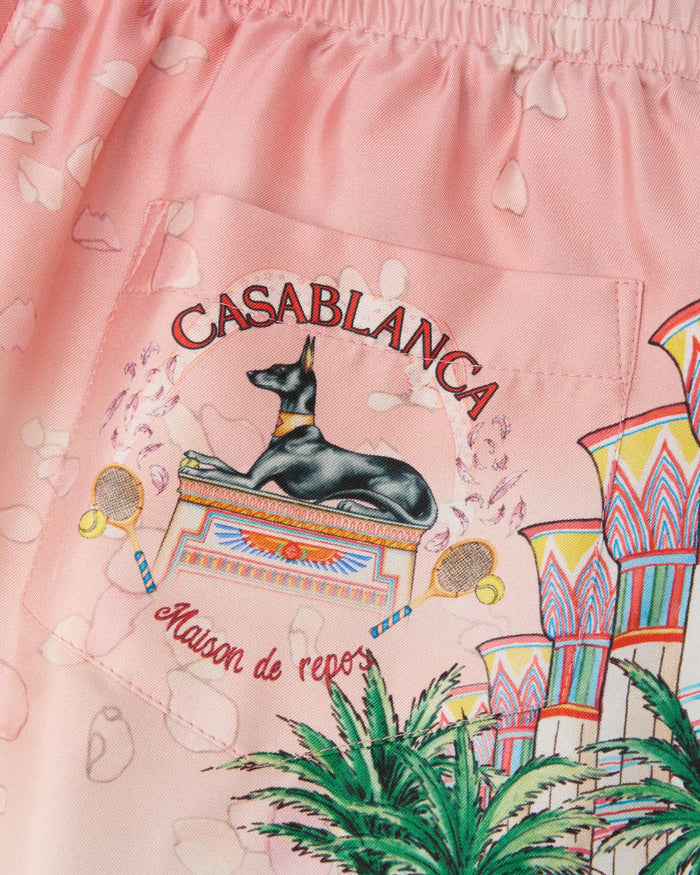 CASABLANCA - Short en Soie Ethereal Rose
