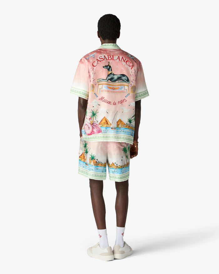 CASABLANCA - Short en Soie Ethereal Rose