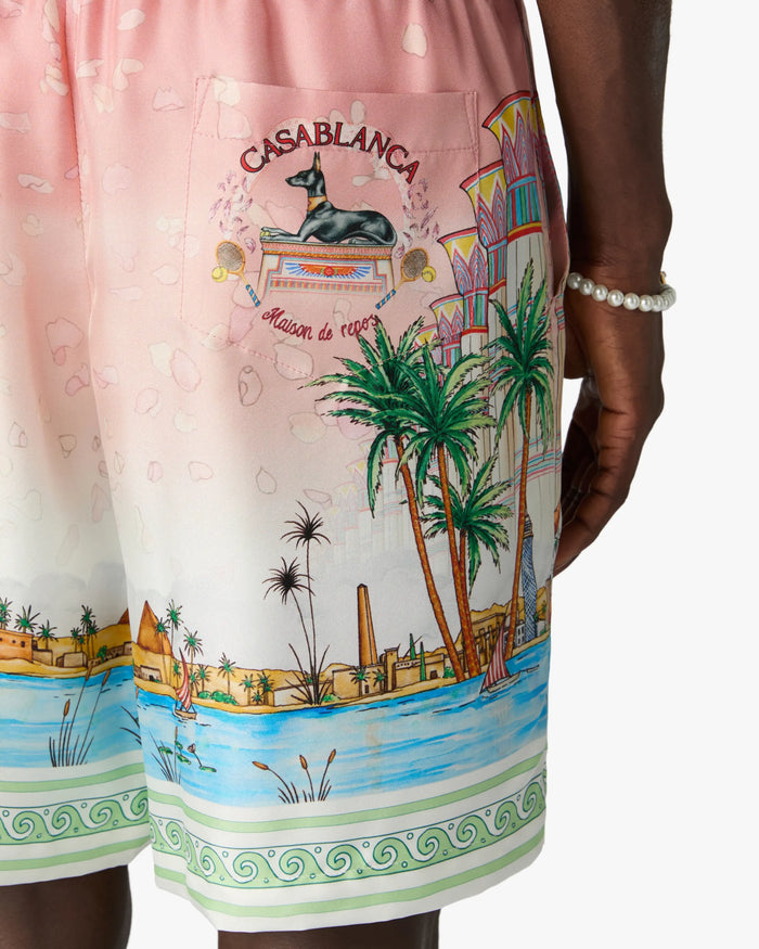 CASABLANCA - Short en Soie Ethereal Rose