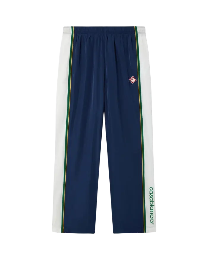 CASABLANCA - Pantalon de Survêtement à Carreaux Vert/Bleu Marine