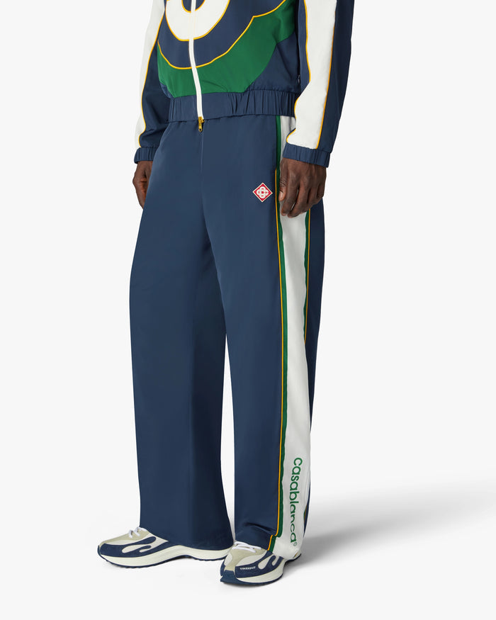 CASABLANCA - Pantalon de Survêtement à Carreaux Vert/Bleu Marine
