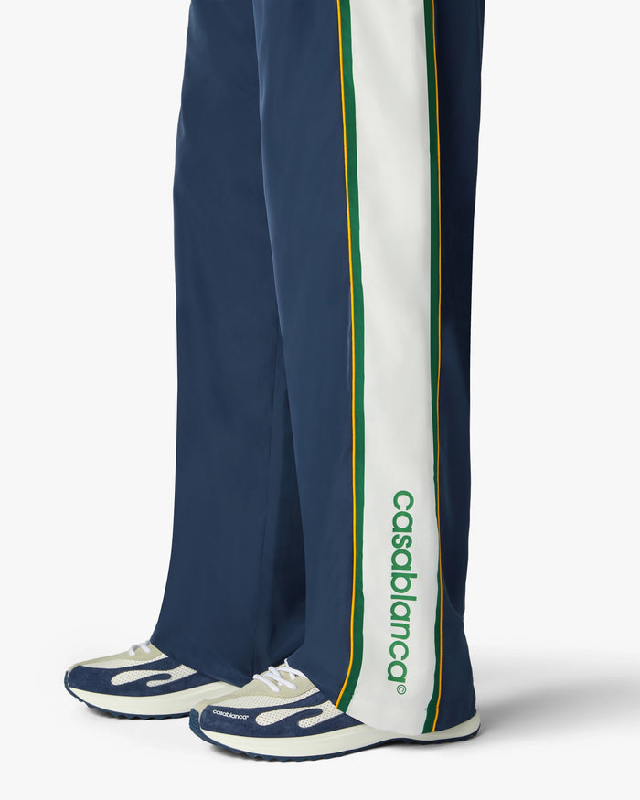 CASABLANCA - Pantalon de Survêtement à Carreaux Vert/Bleu Marine