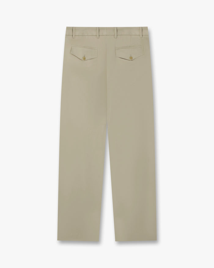 CASABLANCA - Pantalon Droit à Pinces Marron Clair