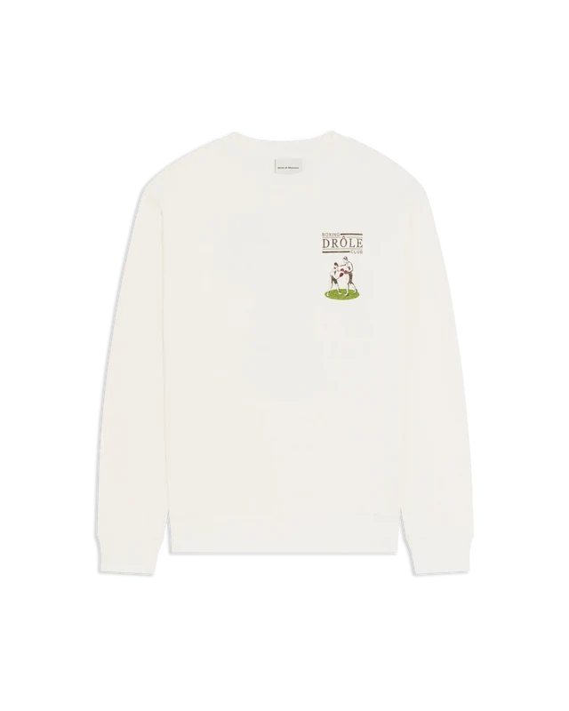DRÔLE DE MONSIEUR - Sweat Boxing Club Blanc cassé