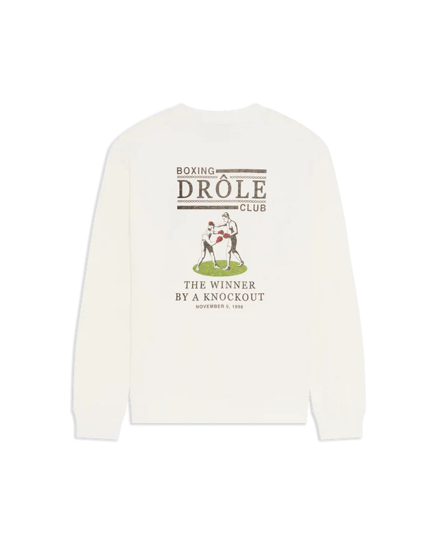 DRÔLE DE MONSIEUR - Sweat Boxing Club Blanc cassé