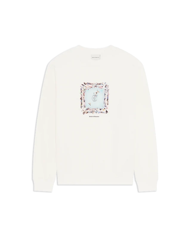 DRÔLE DE MONSIEUR - Sweat Boxer Ring Blanc cassé