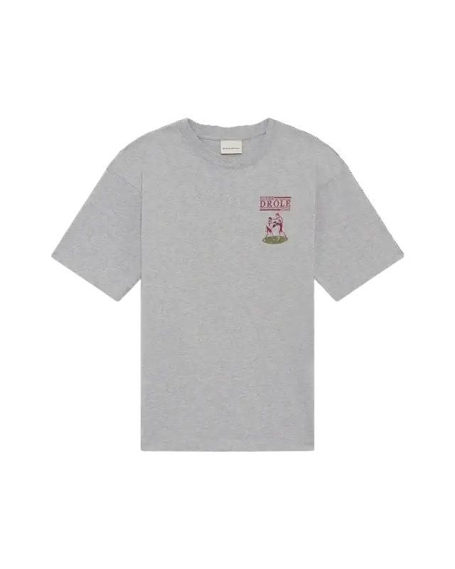 DRÔLE DE MONSIEUR - T-shirt Boxeurs Drôle Gris chiné