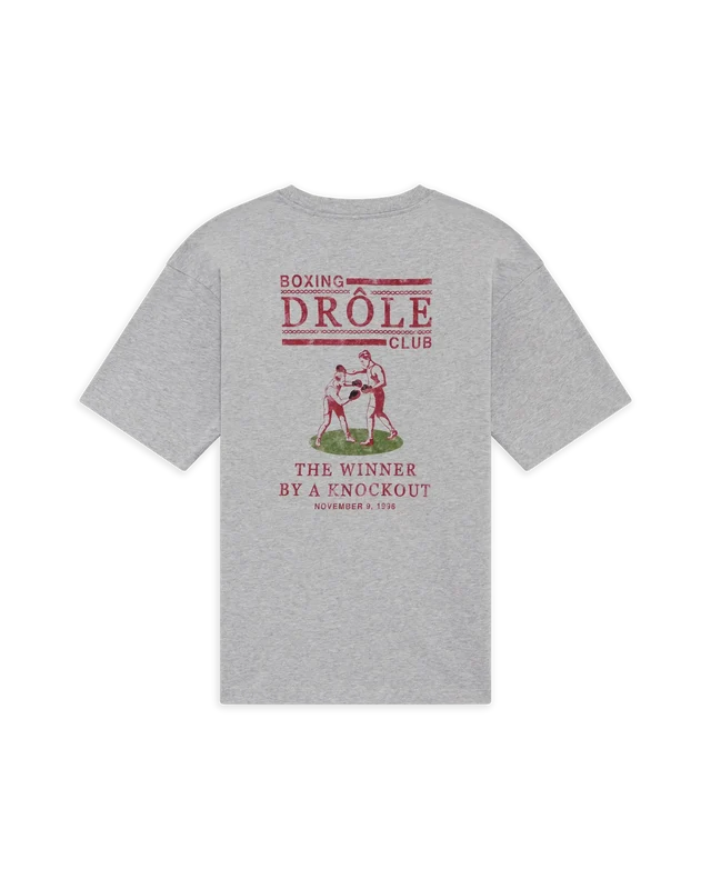 DRÔLE DE MONSIEUR - T-shirt Boxeurs Drôle Gris chiné