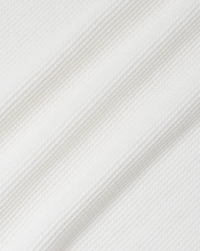 DRÔLE DE MONSIEUR - T-shirt Manches Longues Gaufré D Miroir Blanc cassé