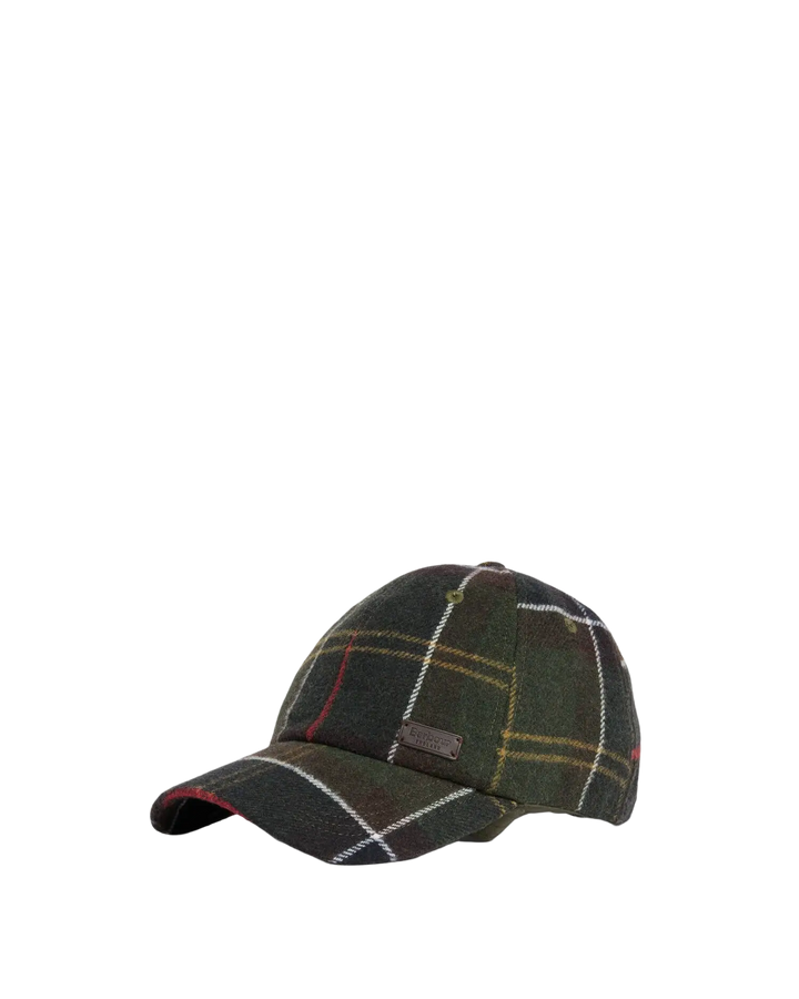 BARBOUR - Casquette Galingale Tartan Classique / Vert forêt