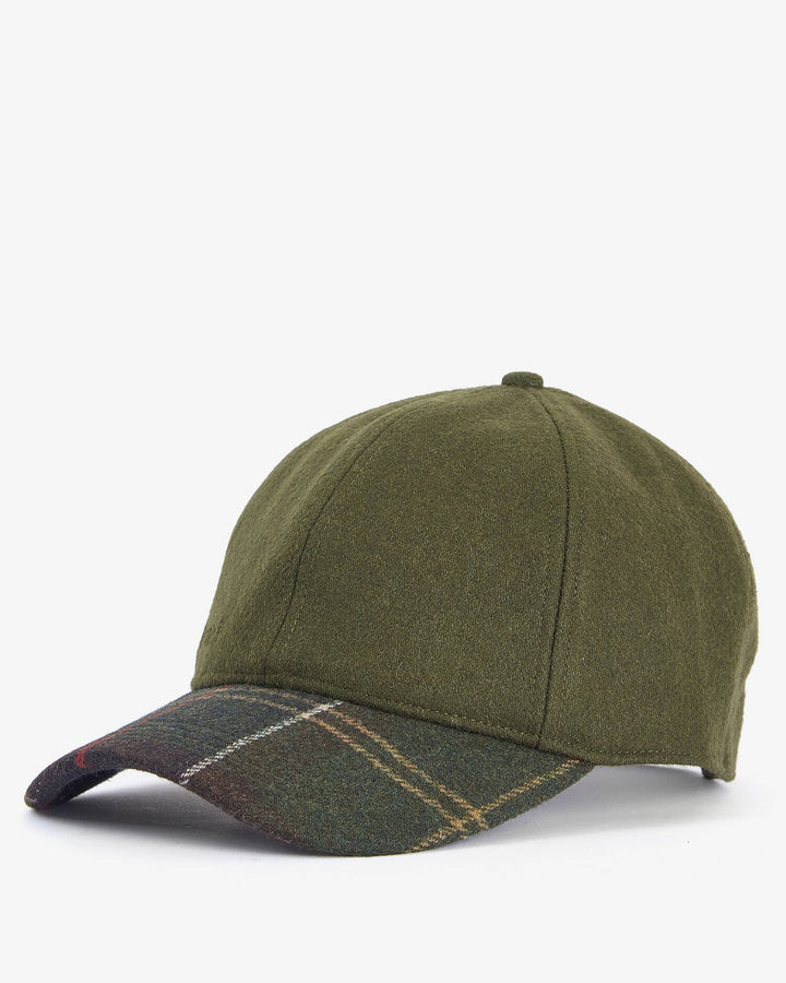BARBOUR - Casquette Roker Vert forêt / Tartan Classique