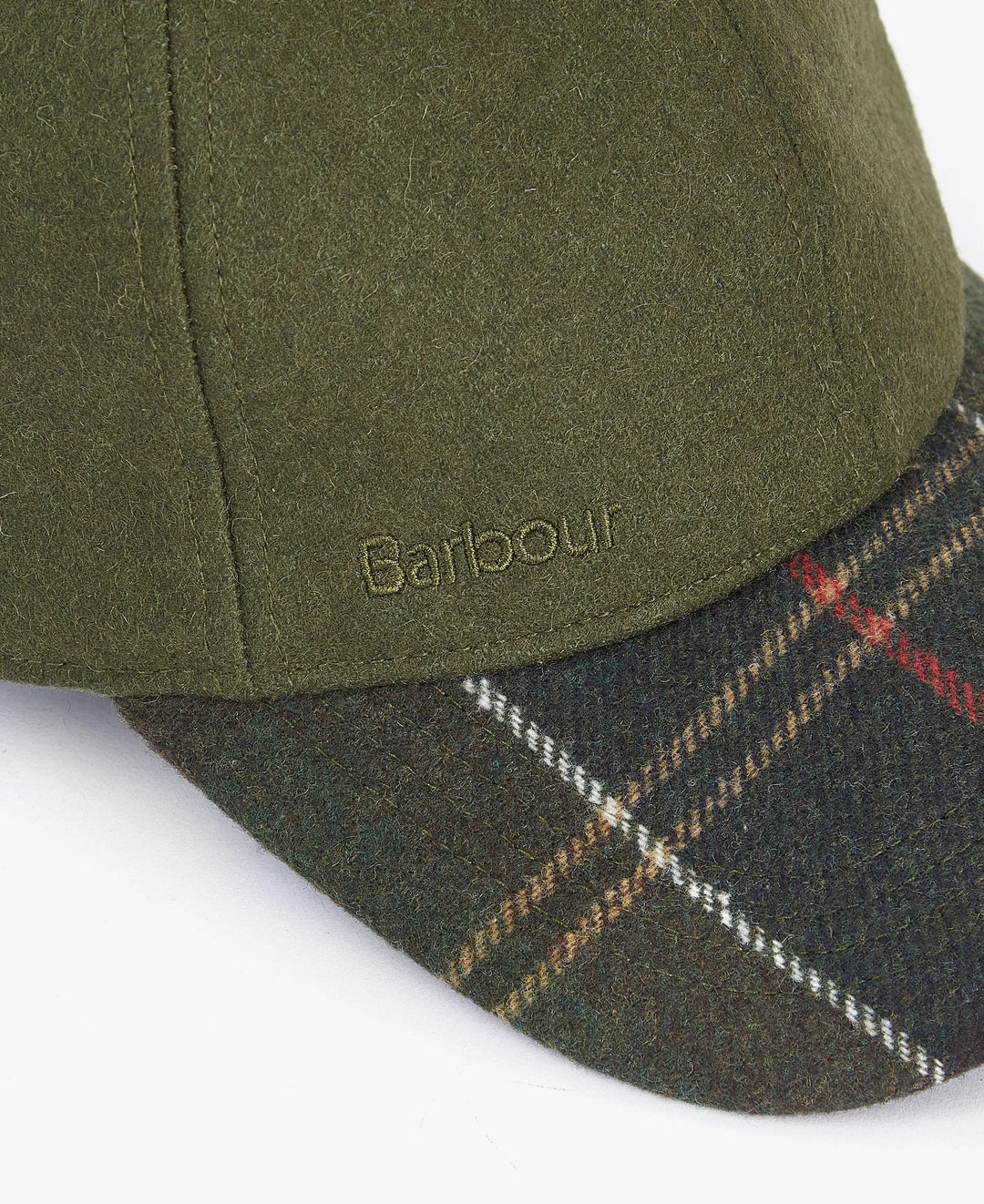 BARBOUR - Casquette Roker Vert forêt / Tartan Classique