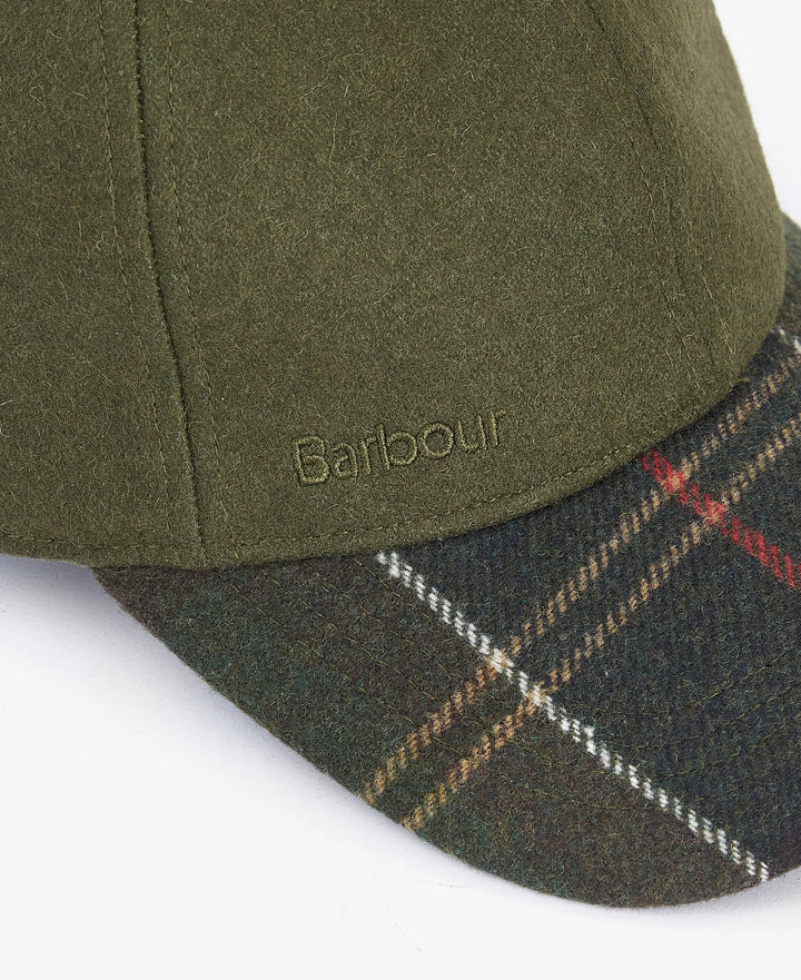 BARBOUR - Casquette Roker Vert forêt / Tartan Classique
