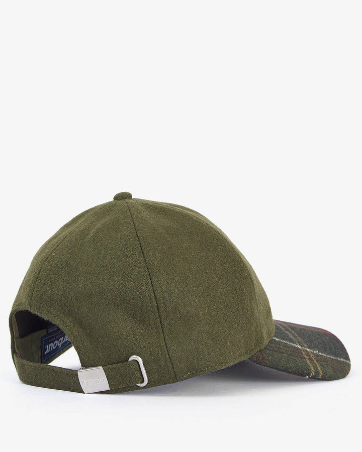 BARBOUR - Casquette Roker Vert forêt / Tartan Classique