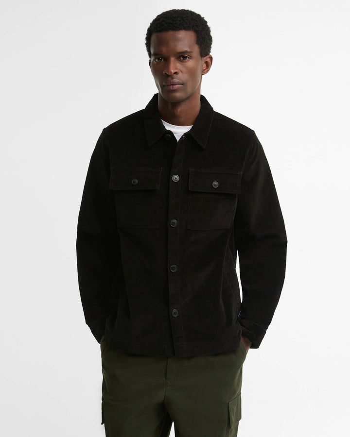 BARBOUR - Surchemise en velours côtelé Tartan / Vert olive