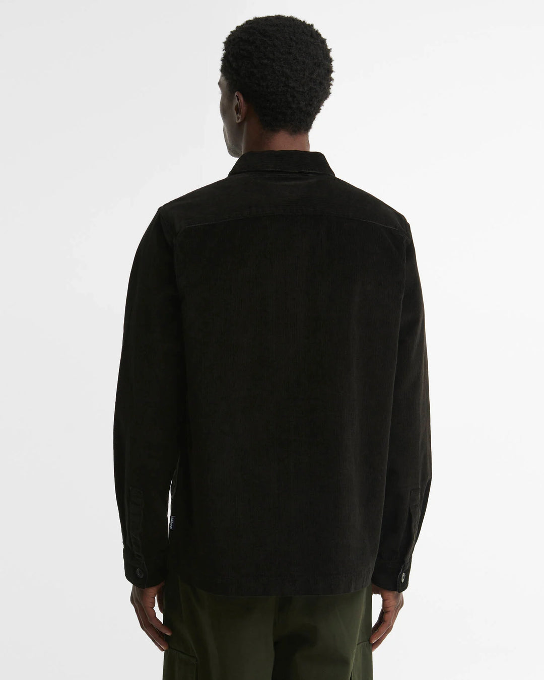 BARBOUR - Surchemise en velours côtelé Tartan / Vert olive