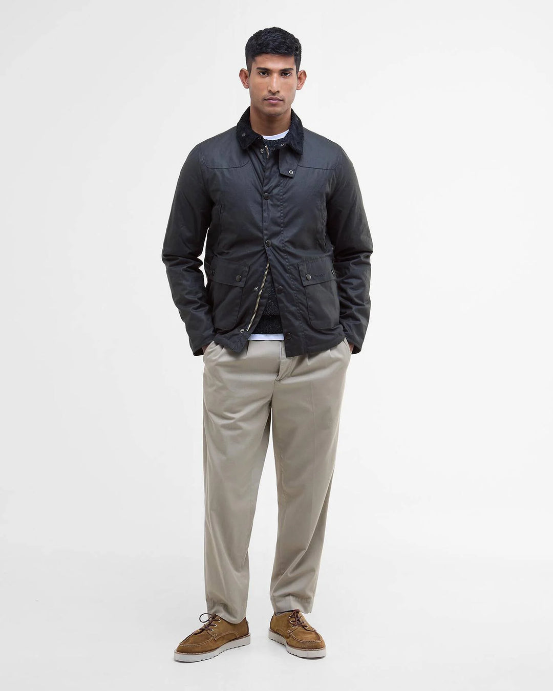 BARBOUR - Veste cirée Reelin Bleu marine