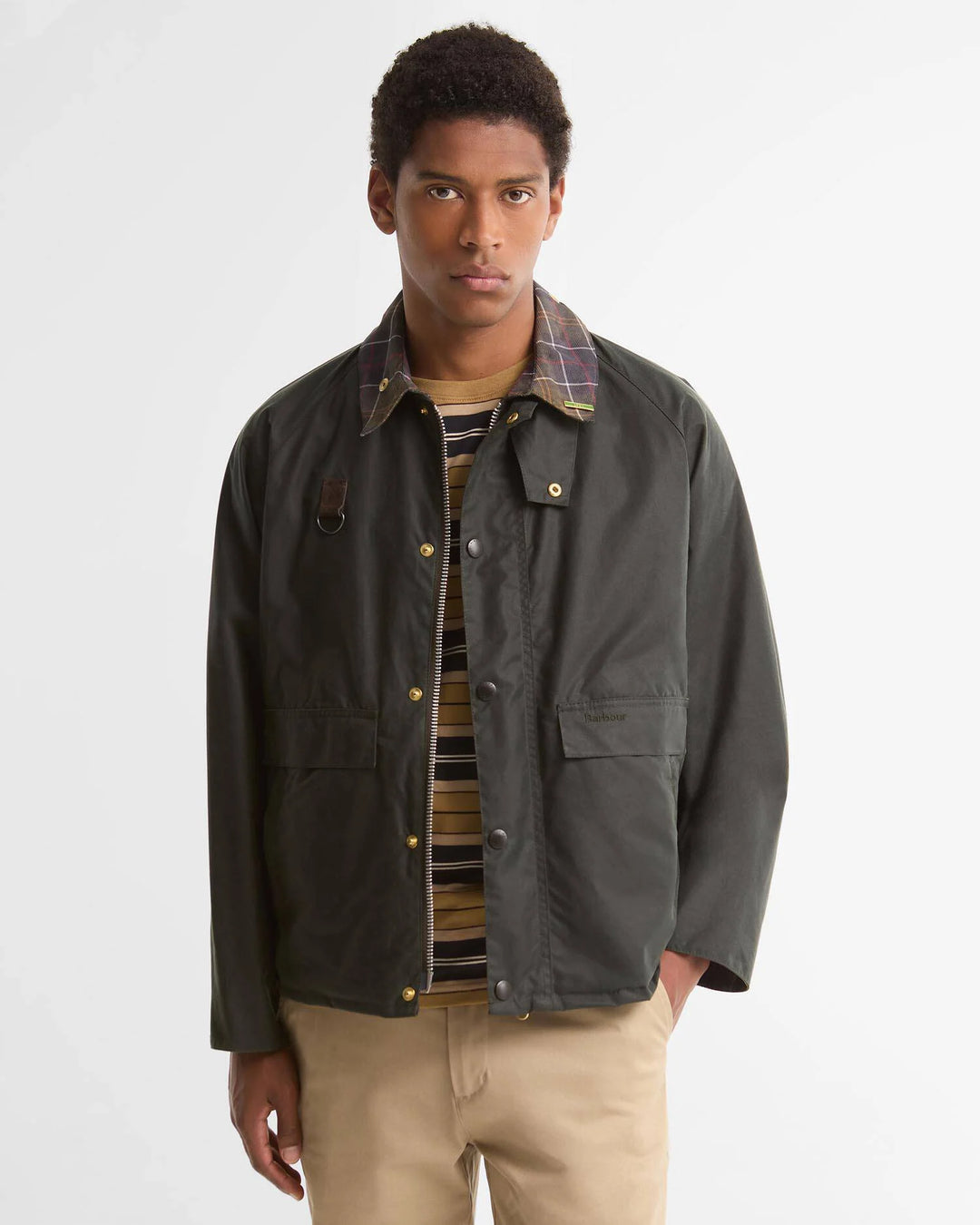 BARBOUR - Veste cirée Icons Spey Vert sauge
