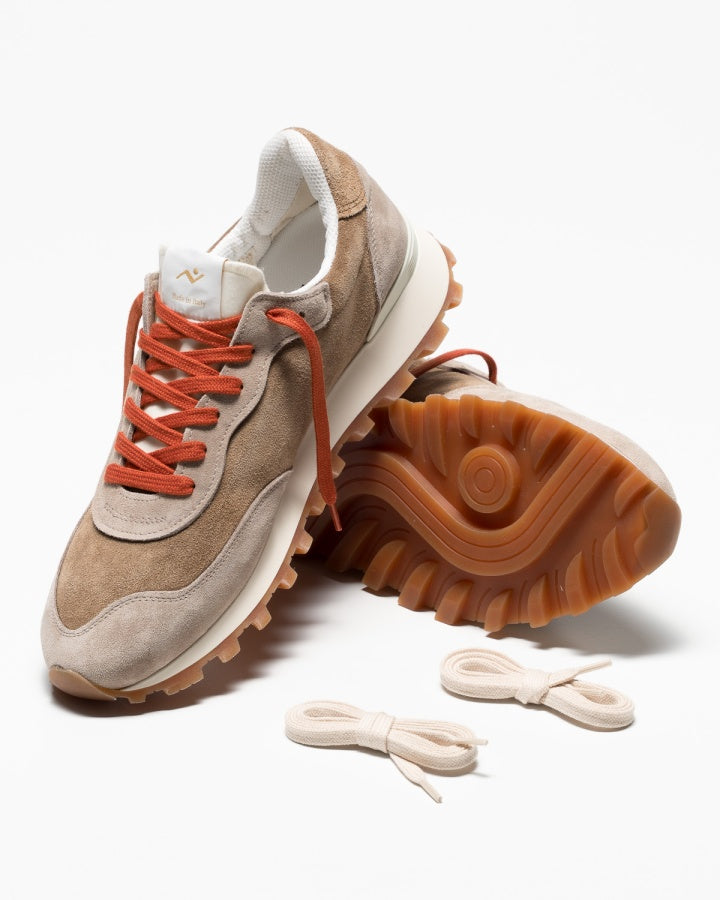 NOMAP - VELOCE Water Washed Suede Camel / Taupe
