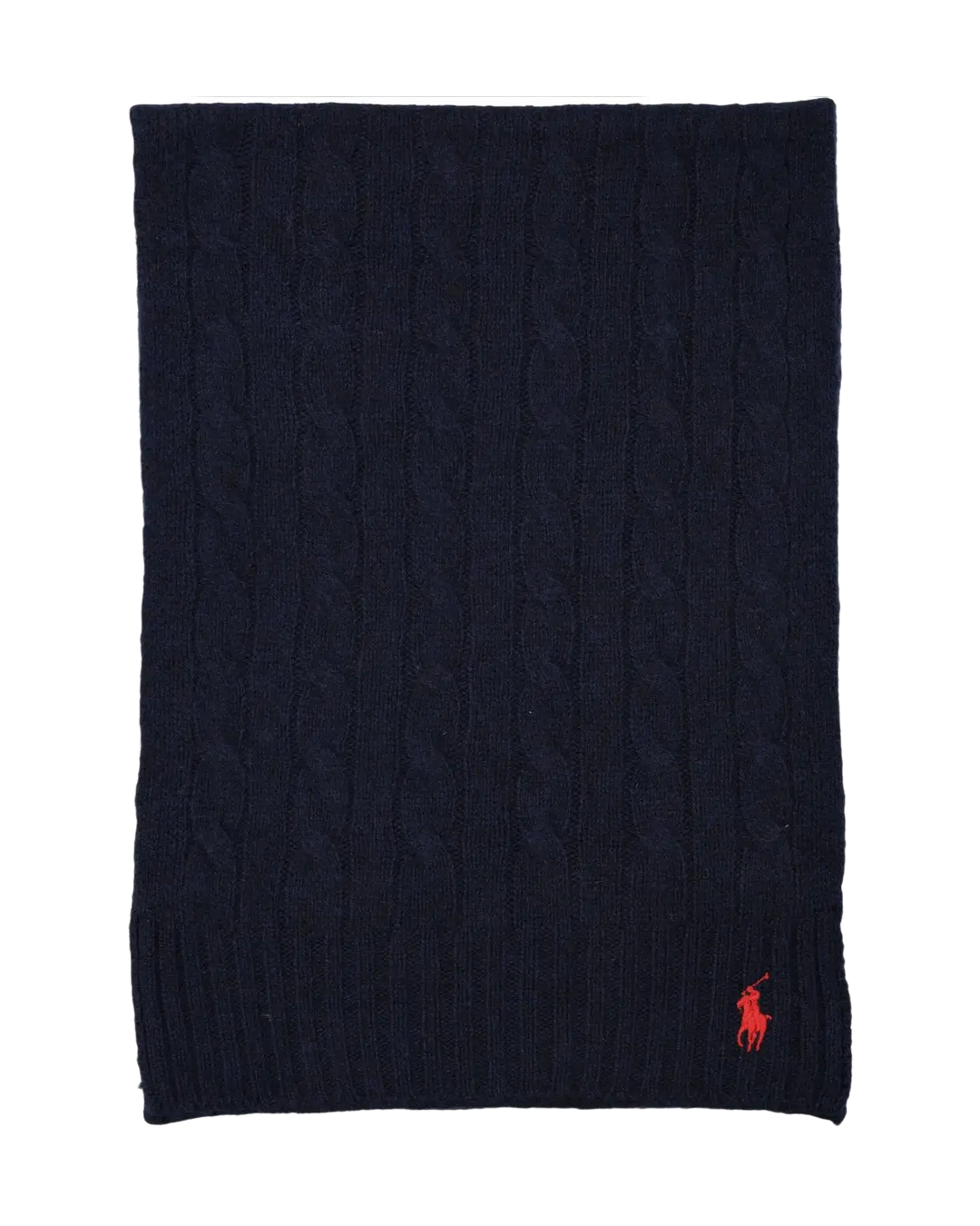POLO RALPH LAUREN - Écharpe torsadée en laine et cachemire Bleu marine