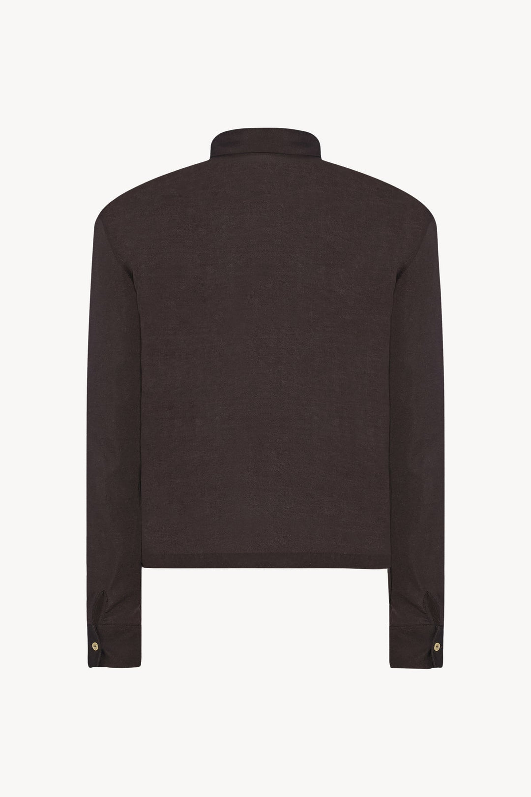 THE ROW - Polo Reyes ajusté en jersey de coton Marron foncé