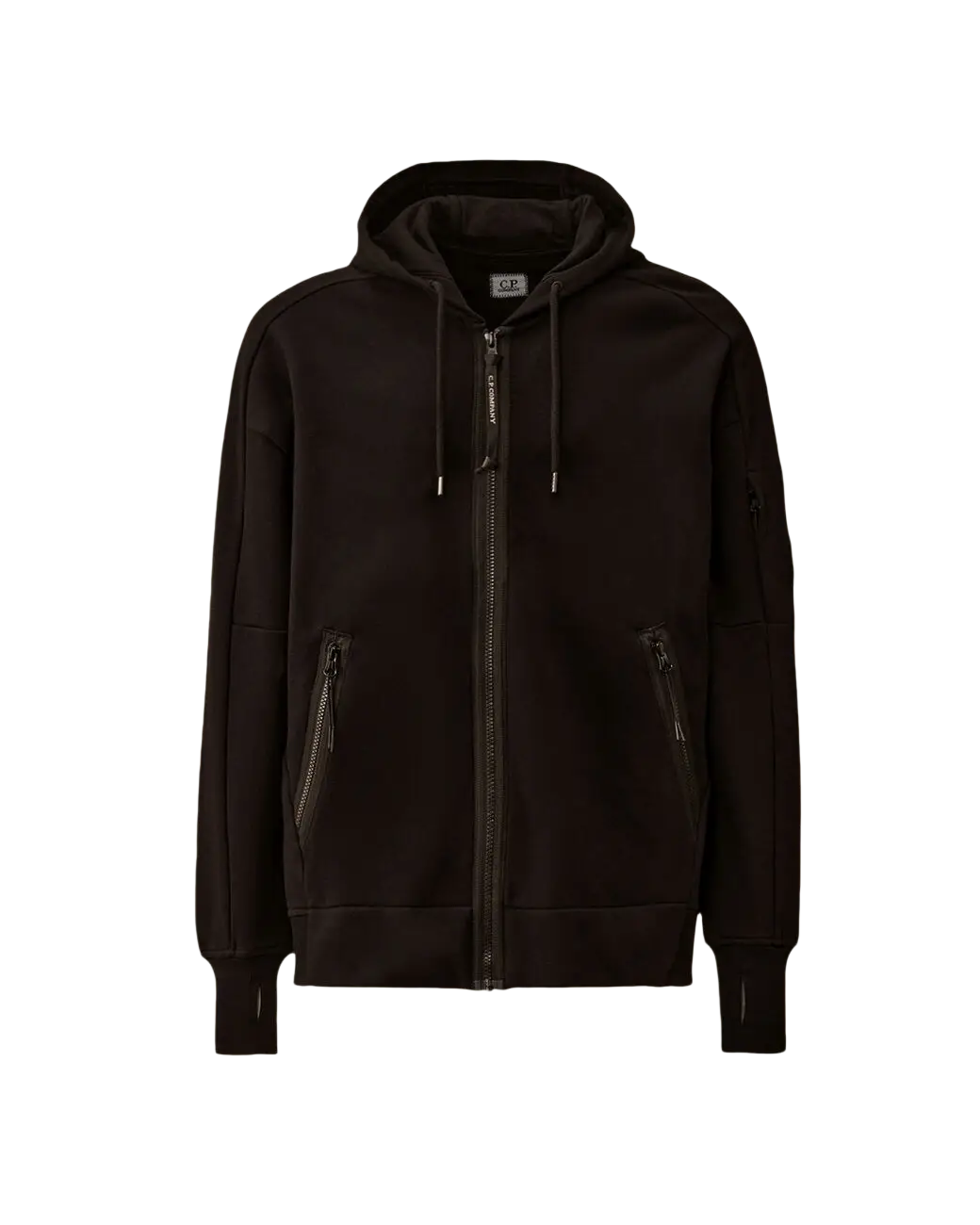 C.P. Company - Sweat à Capuche Zippé Noir