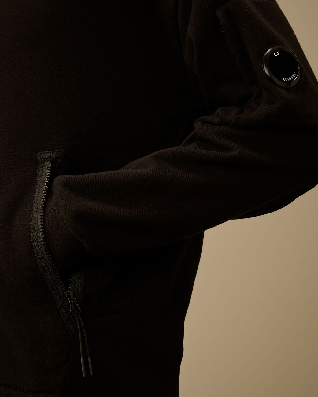 C.P. Company - Sweat à Capuche Zippé Noir