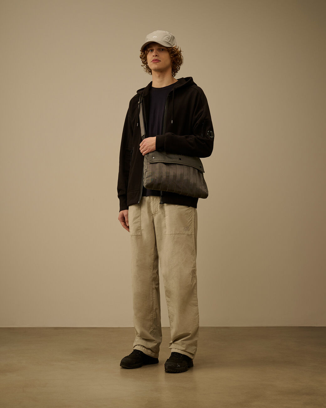 C.P. Company - Sweat à Capuche Zippé Noir