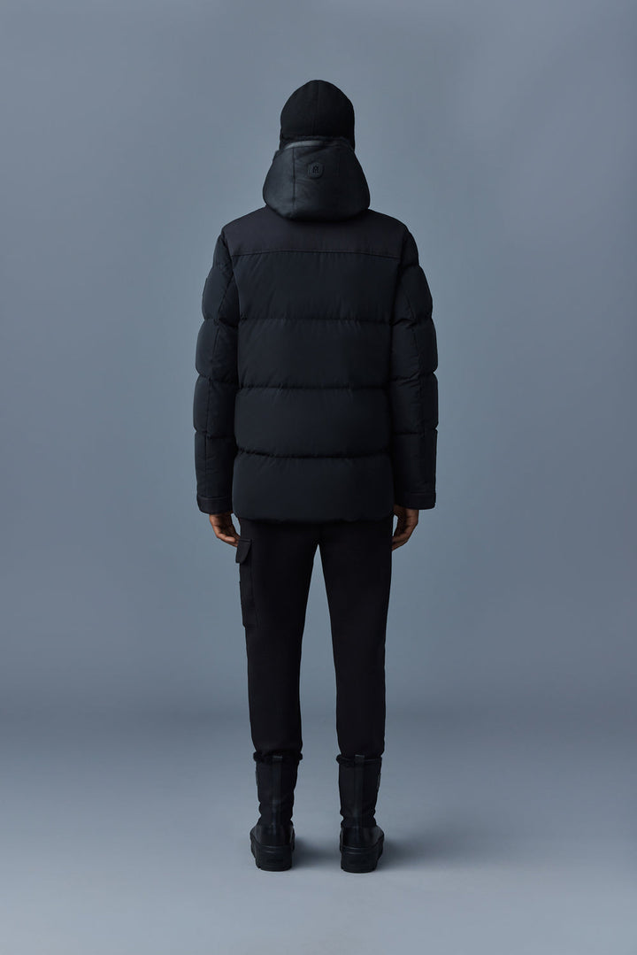 MACKAGE - Doudoune Riley avec plastron en shearling Noir