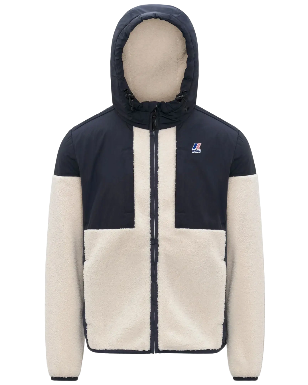 K-WAY - Sweat-shirt Samson 4.0 Orsetto Bleu marine / Écru