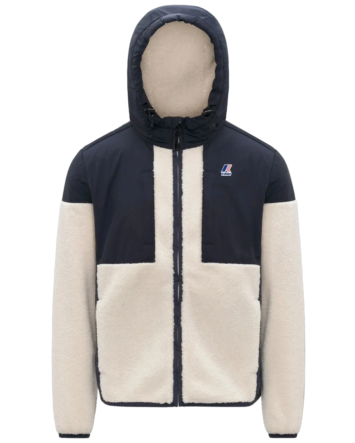 K-WAY - Sweat-shirt Samson 4.0 Orsetto Bleu marine / Écru