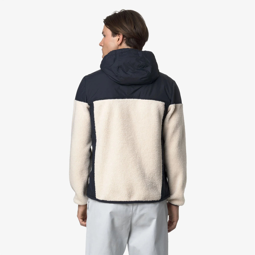 K-WAY - Sweat-shirt Samson 4.0 Orsetto Bleu marine / Écru